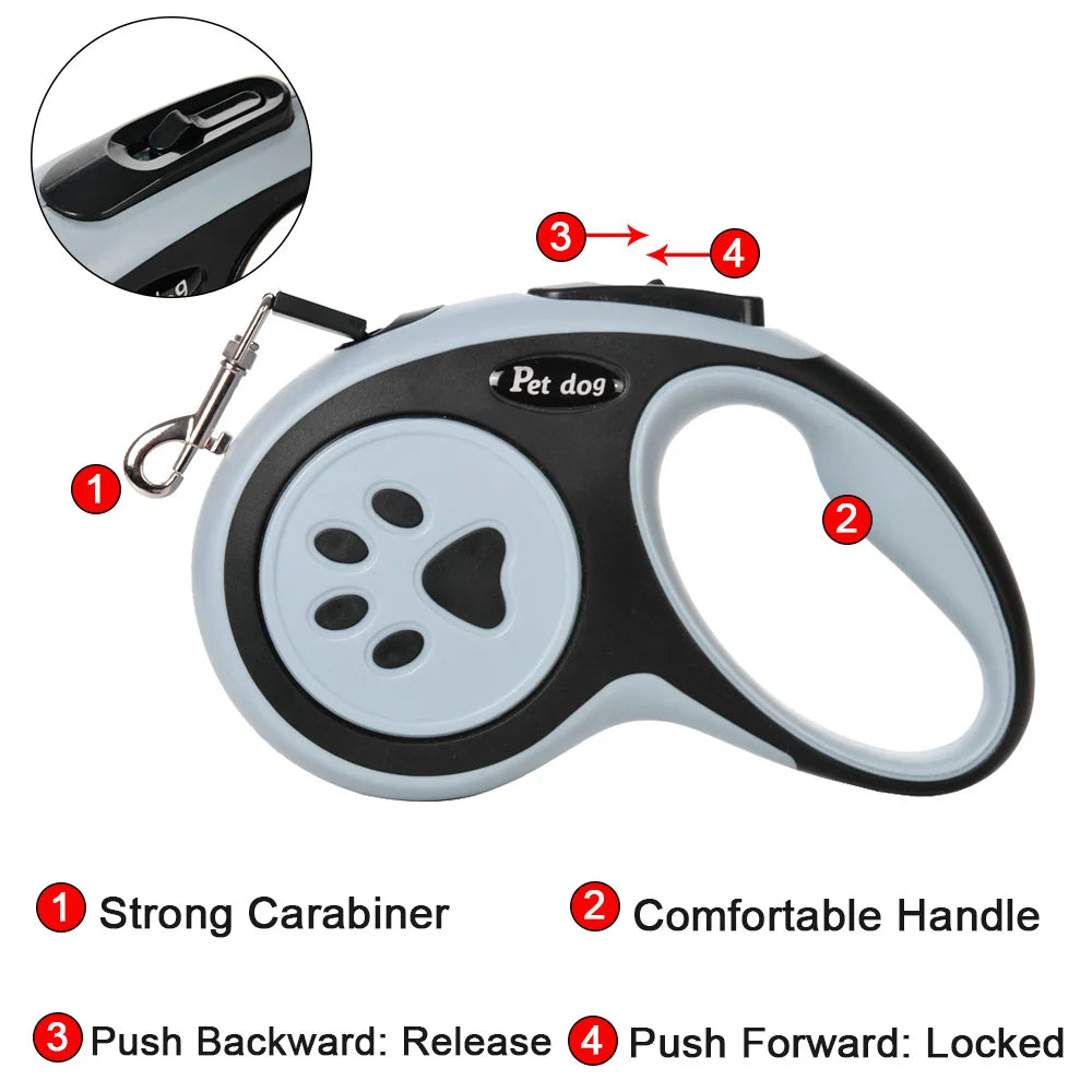 Nylon Pet Dog Leash Automatic Retractable Extending Rope