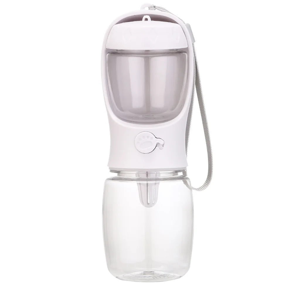 Water Bottle Portable with Food Dispenser